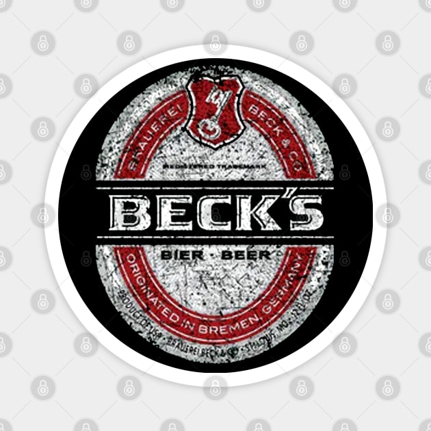 Vintage BECKS BEER 1933 Magnet by QDRC.ART